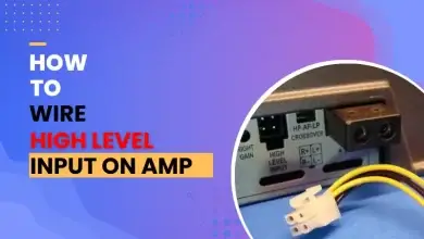 How to Wire High Level Input On Amp